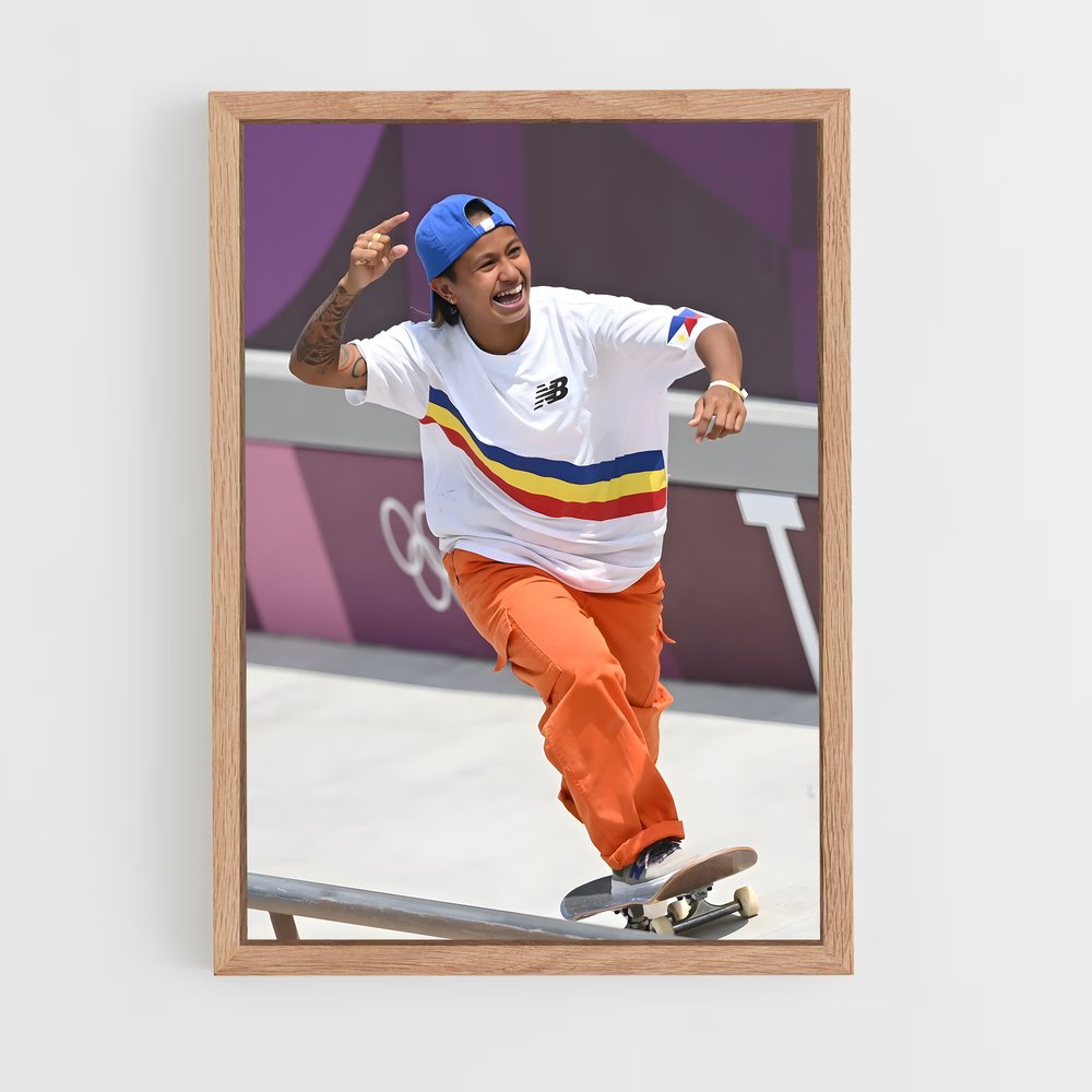Poster Olympics skateboarding (vue 4)